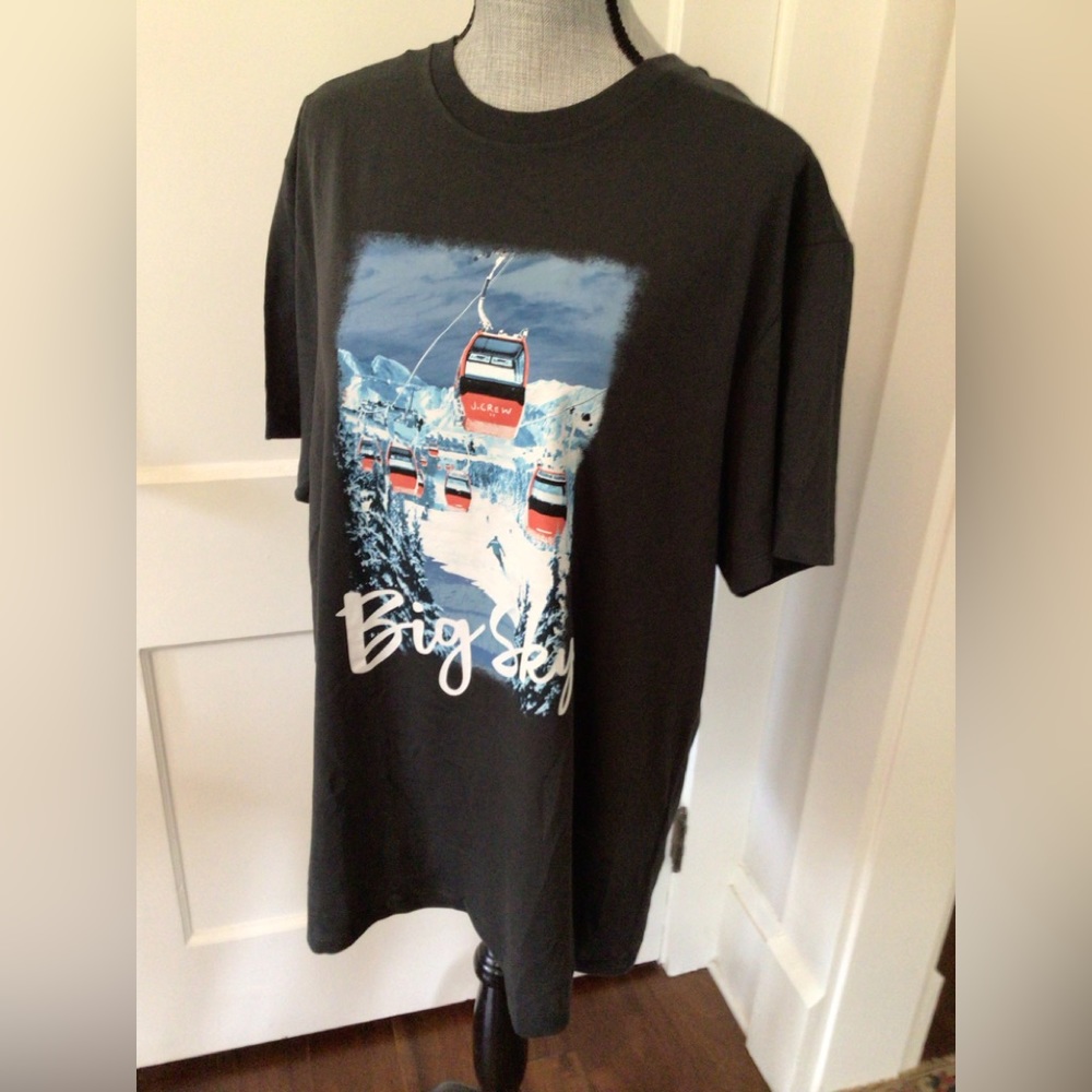 Sold Out J Crew Big Sky ski lift tee shirt